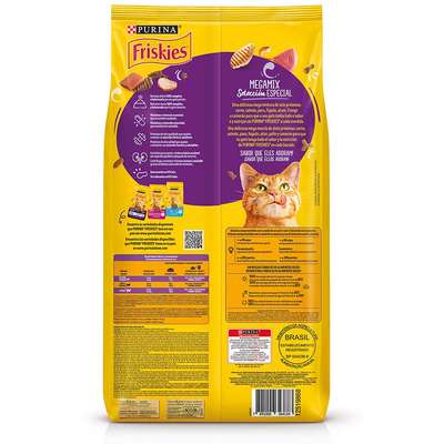 Ração Seca Nestlé Purina Friskies Megamix para Gatos Adultos