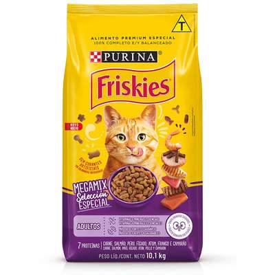 Ração Seca Nestlé Purina Friskies Megamix para Gatos Adultos