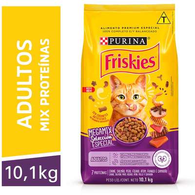 Ração Seca Nestlé Purina Friskies Megamix para Gatos Adultos