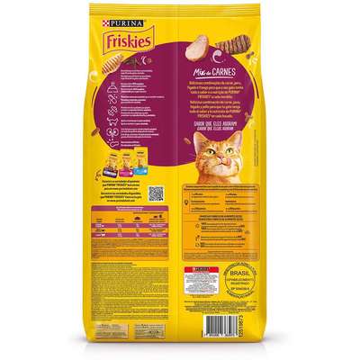 Ração Seca Nestlé Purina Friskies Mix de Carnes para Gatos Castrados