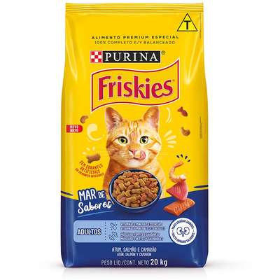 Ração Seca Nestlé Purina Friskies Mar de Sabores para Gatos Adultos