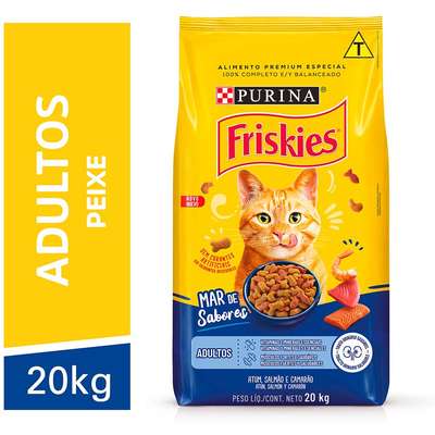 Ração Seca Nestlé Purina Friskies Mar de Sabores para Gatos Adultos