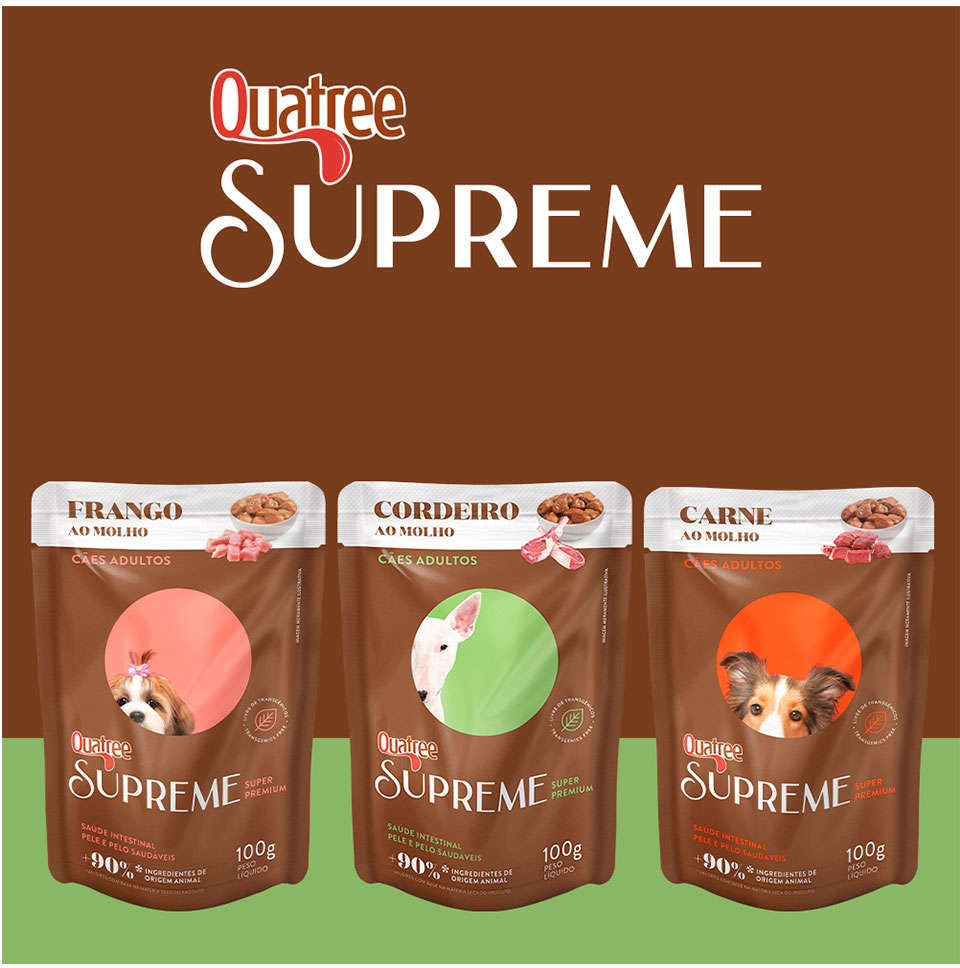 Ração Úmida Quatree Supreme Cordeiro para Cães Adultos - 100 g