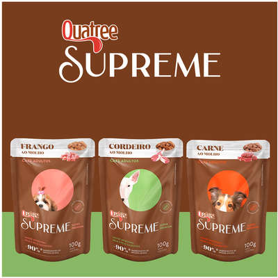 Ração Úmida Quatree Supreme Cordeiro para Cães Adultos