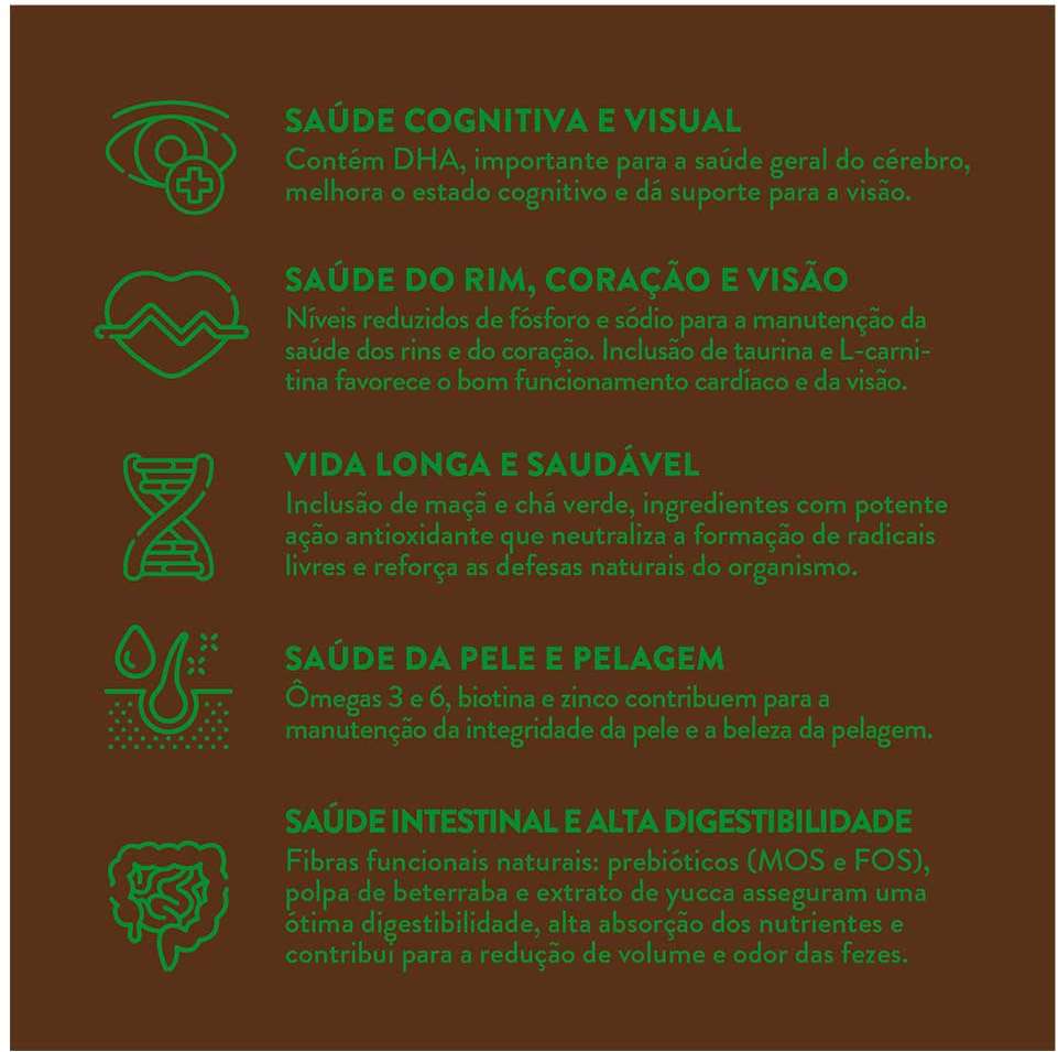 Ração Seca Quatree Supreme Cordeiro e Frango Cães Sênior +7 Raças Médias e Grandes - 15Kg