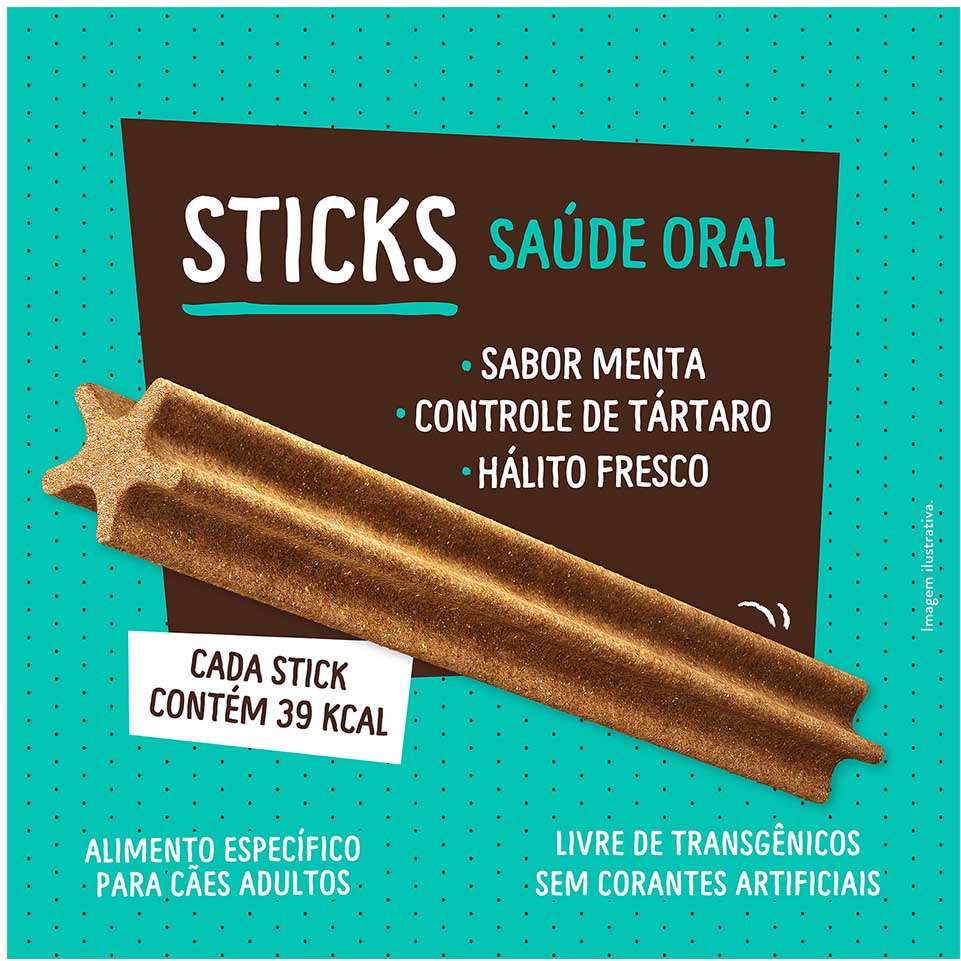 Snack Quatree para Cães Adultos Porte Pequeno Sabor Menta - 60g