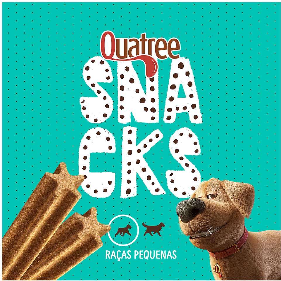 Snack Quatree para Cães Adultos Porte Pequeno Sabor Menta - 60g