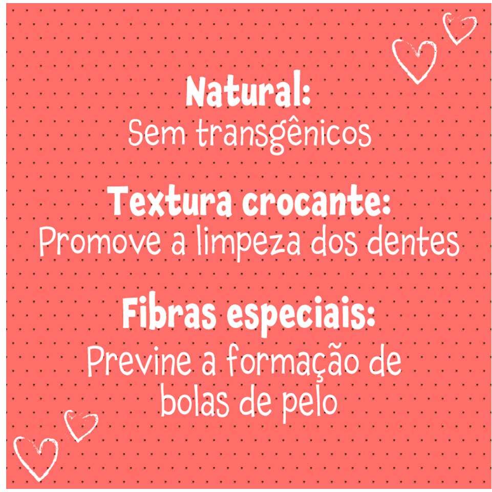 Snack Quatree para Gatos Adultos Sabor Salmão Bola de Pelo - 150 g