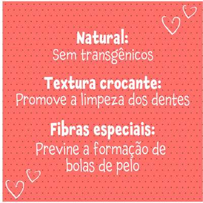Snack Quatree para Gatos Adultos Sabor Salmão Bola de Pelo