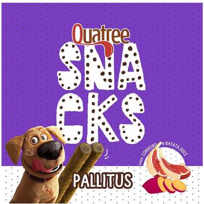 Petisco Quatree Snacks Cordeiro e Batata Doce para Cães