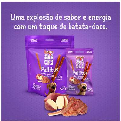 Petisco Quatree Snacks Cordeiro e Batata Doce para Cães