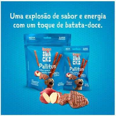 Petisco Quatree Snacks Carne e Batata Doce para Cães