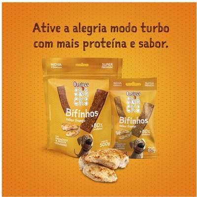 Petisco Quatree para Cães Sabor Frango