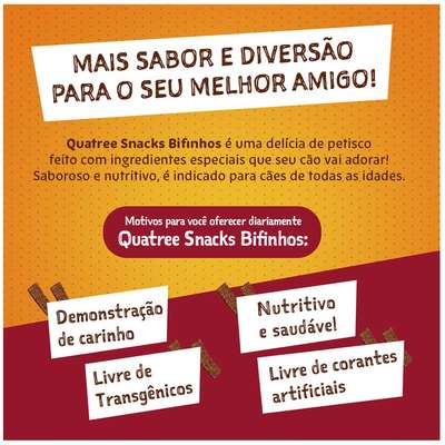 Petisco Quatree para Cães Sabor Churrasco