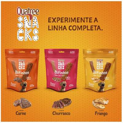 Petisco Quatree para Cães Sabor Churrasco