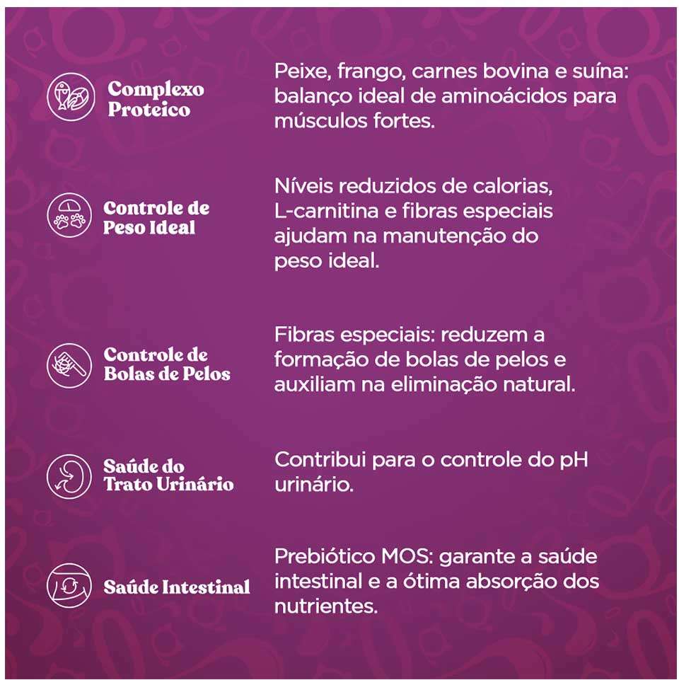 Ração Seca Quatree Gourmet Mix de Carnes Gatos Castrados - 10,1Kg