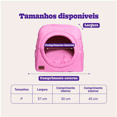 Cama Meau Toca Iglu Rosa
