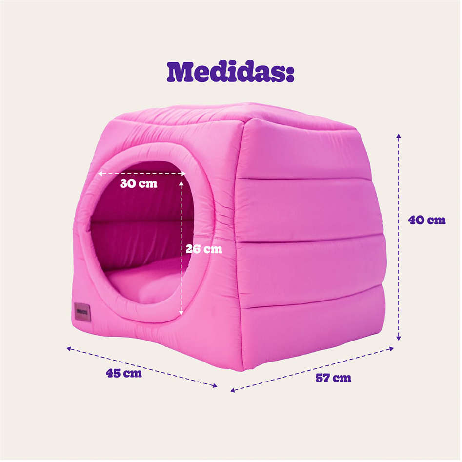 Cama Meau Toca Iglu Rosa - Tam. P