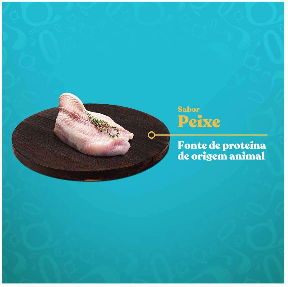 Ração Seca Quatree Gourmet Peixe Gatos Adultos - 10,1Kg