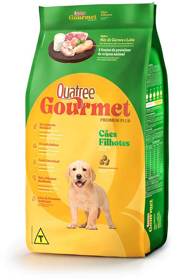 Ração Seca Quatree Gourmet Cães Filhotes - 10,1Kg