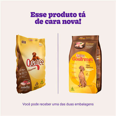 Ração Seca Quatree Gourmet Sem Corantes Cães Adultos Raças Médias e Grandes
