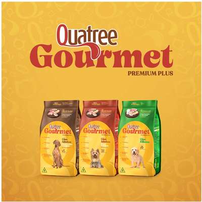 Ração Seca Quatree Gourmet Cães Adultos Raças Pequenas