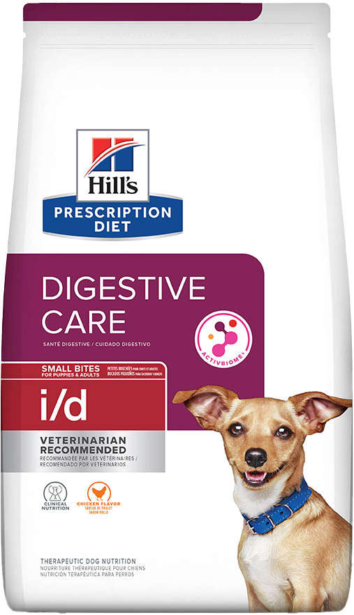 Ração Seca Hill's Prescription Diet i/d Pedaços Pequenos Cuidado Gastrointestinal para Cães Adultos - 1,5Kg