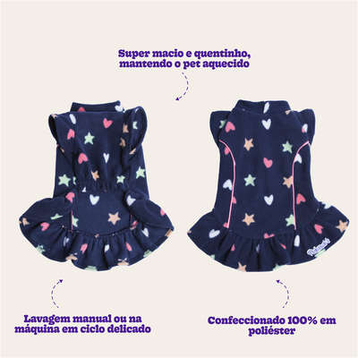 Vestido Pickorruchos Soft Marinho