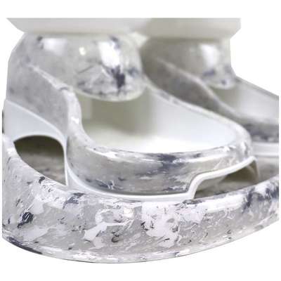Kit Comedouro e Bebedouro Automático Truqys Pet Com Galão Carrara para Cães e Gatos