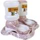 Kit Comedouro e Bebedouro Automático Truqys Pet Com Galão Rosé para Cães e Gatos