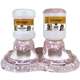 Kit Comedouro e Bebedouro Automático Truqys Pet Com Galão Rosé para Cães e Gatos