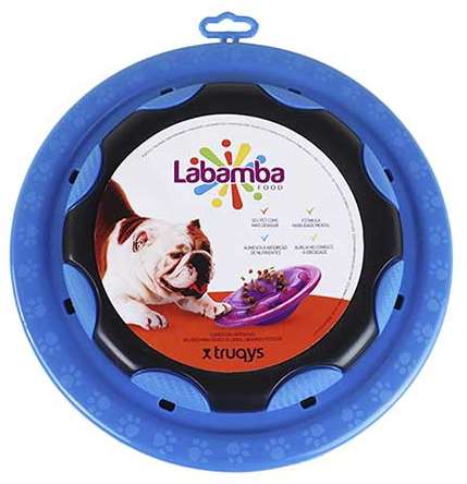Comedouro Interativo Truqys Pet Labamba Food Eco Azul para Cães - Tam. Único
