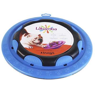 Comedouro Interativo Truqys Pet Labamba Food Eco Azul para Cães