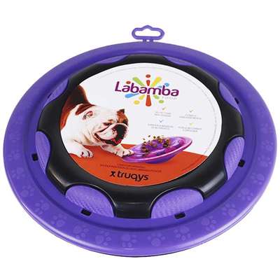 Comedouro Interativo Truqys Pet Labamba Food Eco Lilás para Cães