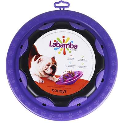 Comedouro Interativo Truqys Pet Labamba Food Eco Lilás para Cães