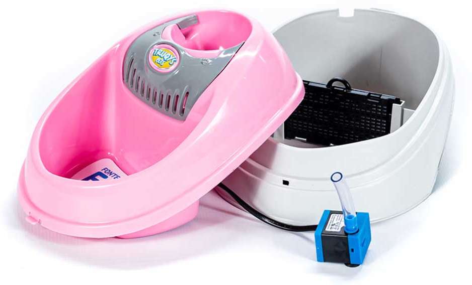 Fonte Elétrica Truqys Eco Rosa para Gatos - Bivolt