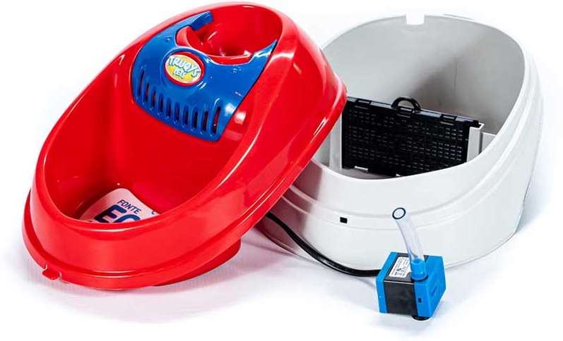 Fonte Elétrica Truqys Eco Vermelho para Gatos - Bivolt