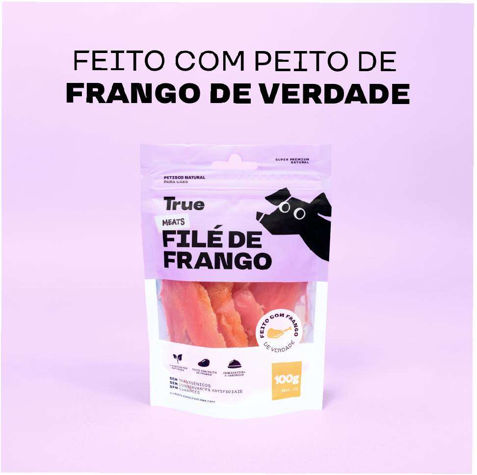Petisco Natural True Meats Filé de Frango para Cães - 100g