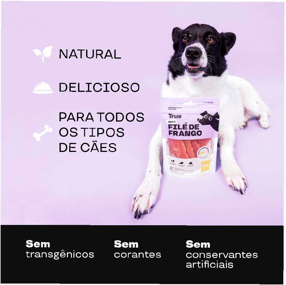 Petisco Natural True Meats Filé de Frango para Cães - 100g