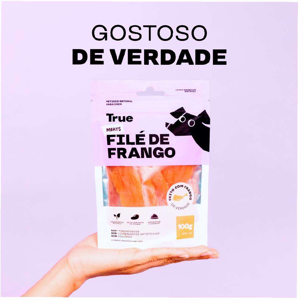 Petisco Natural True Meats Filé de Frango para Cães - 100g