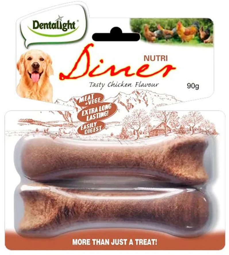 Petisco Dentalight Nutri Diner Sabor Frango para Cães - 90 g