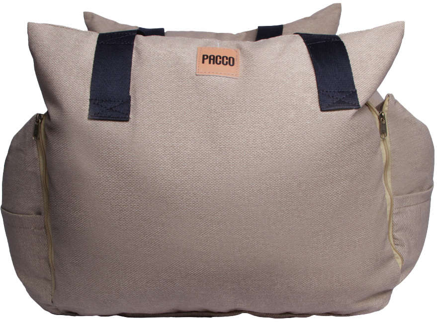 Bolsa de Transporte Pacco Puppy Canguu Ecotec Bege Impermeável - Tam. M