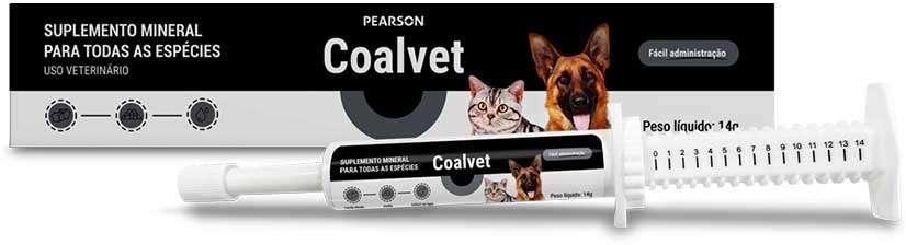 Suplemeto Mineral Pearson Coalvet para Cães e Gatos - 14 g