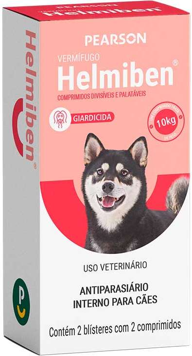 Antiparasitário Pearson Helmiben Giardicida para Cães - 4 Comprimidos