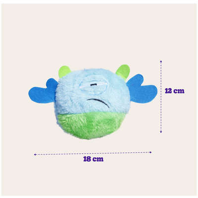 Brinquedo Pelúcia Kroco Monstrinho Azul para Cães