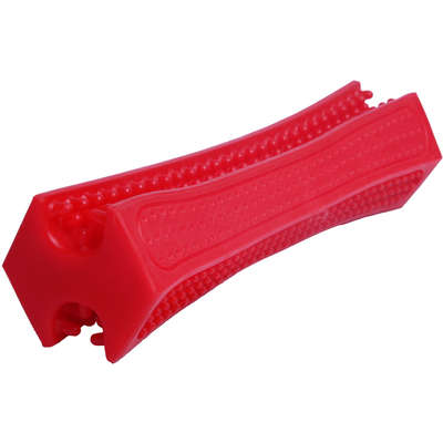 Brinquedo Mordedor Kroco Escova Vermelho para Cães