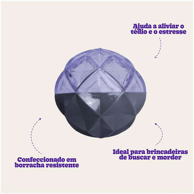 Bola Diamante Kroco Cinza para Cães