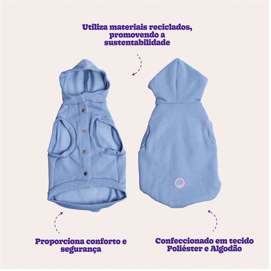 Moletom Vento Sul Azul Denim - Tam. G