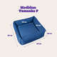 Cama Meau Quadrada Conforto Azul