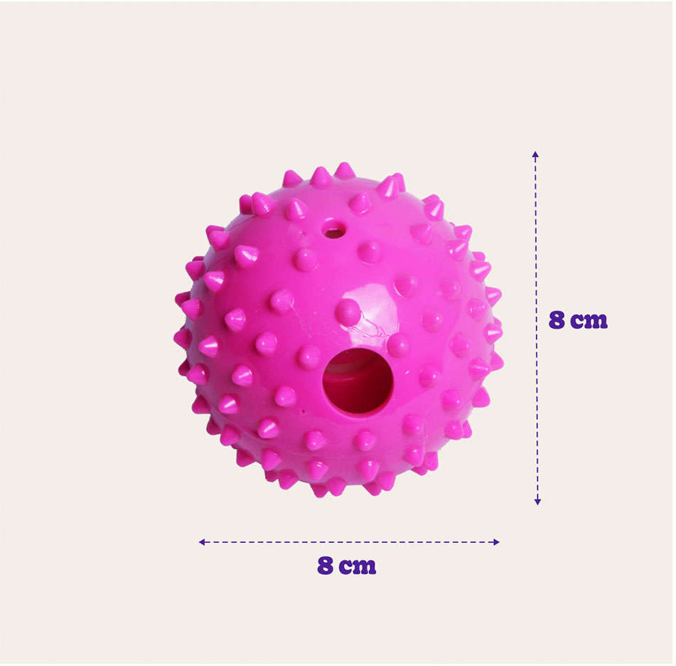 Mordedor Spike Kroco Rosa para Cães - Tam. Único